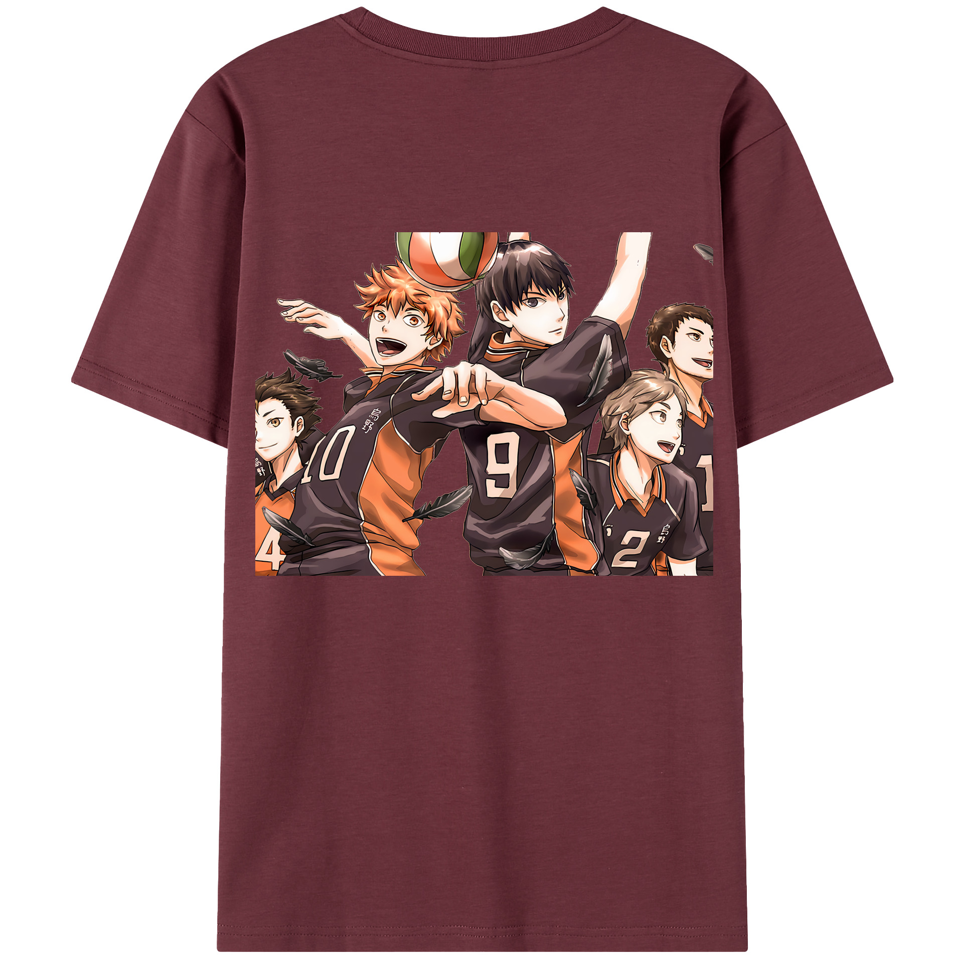 （画像用） ハイキュー!! Haikyu!! 綿100％半袖Tシャツ（背面プリント）